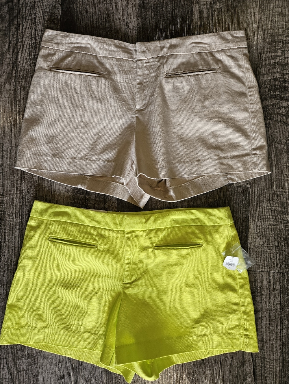 NWT & Like New GAP Shorts Bundle Both Size 12 Tan & Lime Green